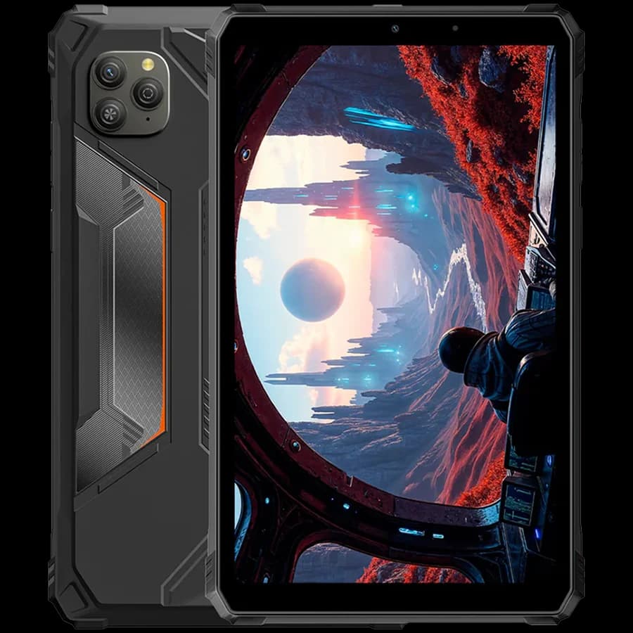 Blackview Active 5 Rugged Tab UMS9230E(T615) Octa-core 1.8GHz,8.68inch FHD+ IPS 800*1340 90Hz Memory: 8GB+128GB, Camera: Front 13MP; Rear 16MP GSM: B2/B3/B5/B8,WCDMA: B1/B8 LTE: B1/B3/B7/B8/B19/B20/B28A/B28B/B40/B41 6600mAh, 18W fast charging, Android 15 Color: Black