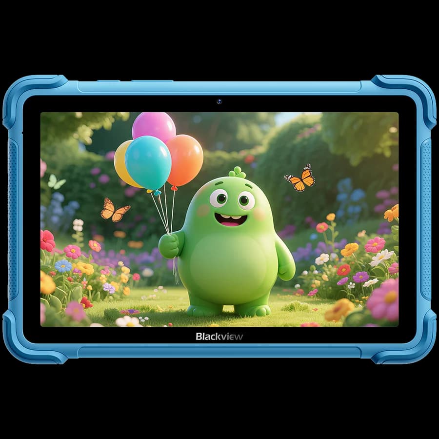 Blackview LINK 1 Kids WiFi 4/64GB 8.68-inch HD IPS 1340x800 60Hz 360nits RK3562 Quad-core 2.0GHz 5+8MP Cam 5000mAh WiFi 6 BT 5.0 Dual Speakers with Smart-K Support Tempered Film Stylus Pen Android 16 Ocean Blue