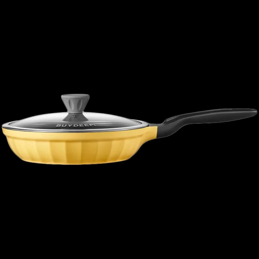 BUYDEEM Cast Aluminum Nonstick Multi  function pot, model SP182, color Mellow Yellow