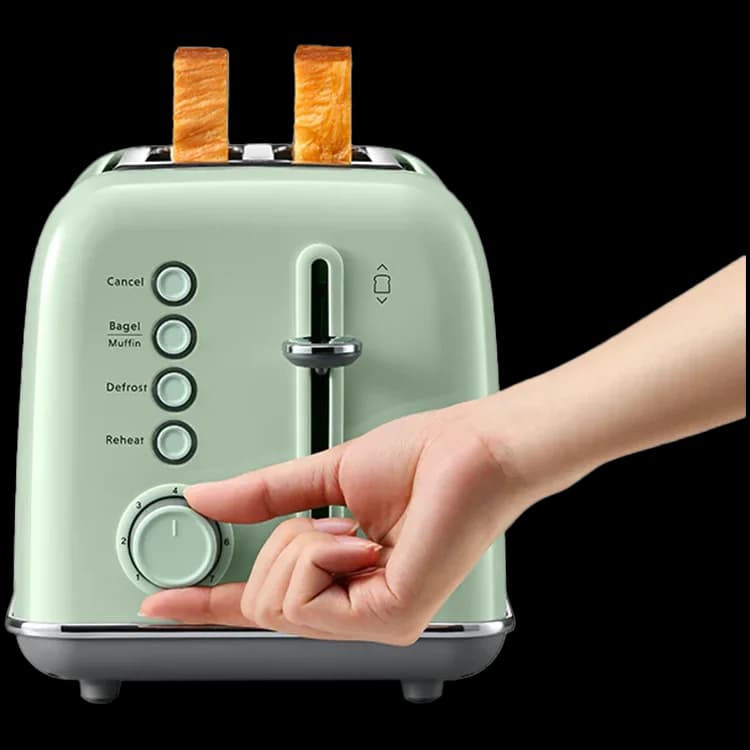 BUYDEEM 2 Slice Toaster, model DT620E, color Cozy Greenish, EU
