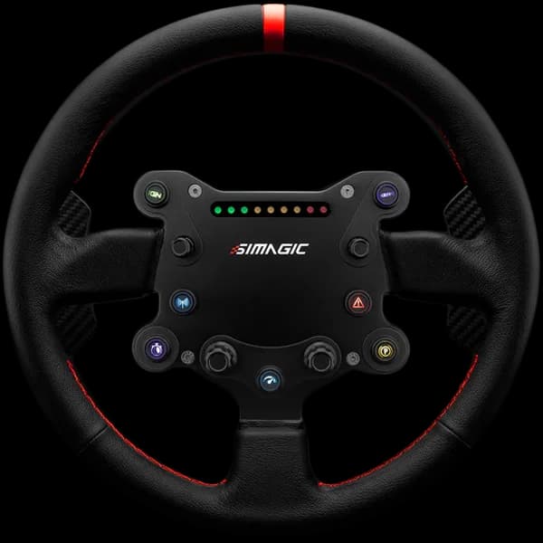 SIMAGIC GT Sport Steering Wheel, Shifter Paddles, Leather. S201