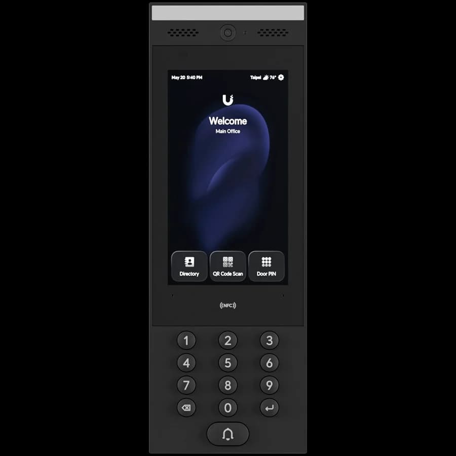 Ubiquity UA-G3-Intercom Indoor/outdoor intercom terminal for managing residential and commercial building entry requests with Touch Pass support