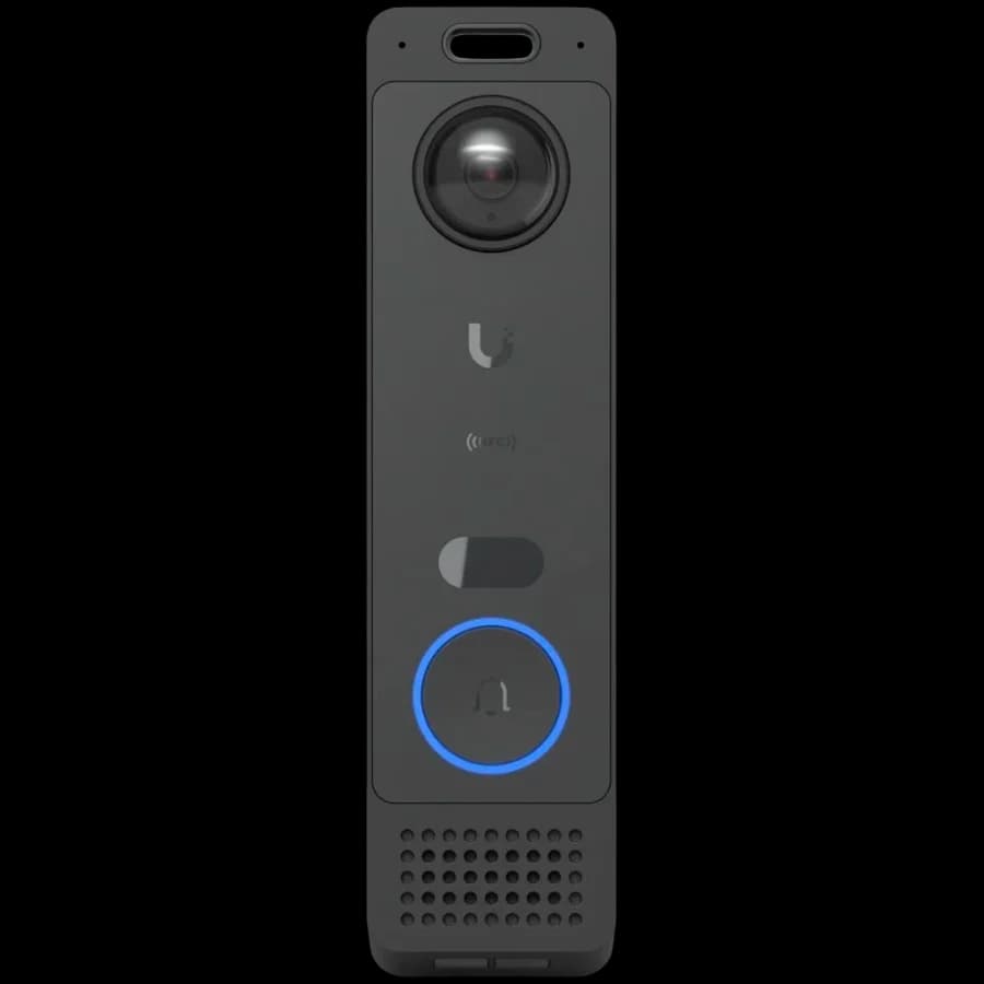 Ubiquiti UVC-G6-Entry All-weather, PoE+ Doorbell with enhanced AI detections, two-way audio, a secondary package camera, and integrated Access Reader capabilities