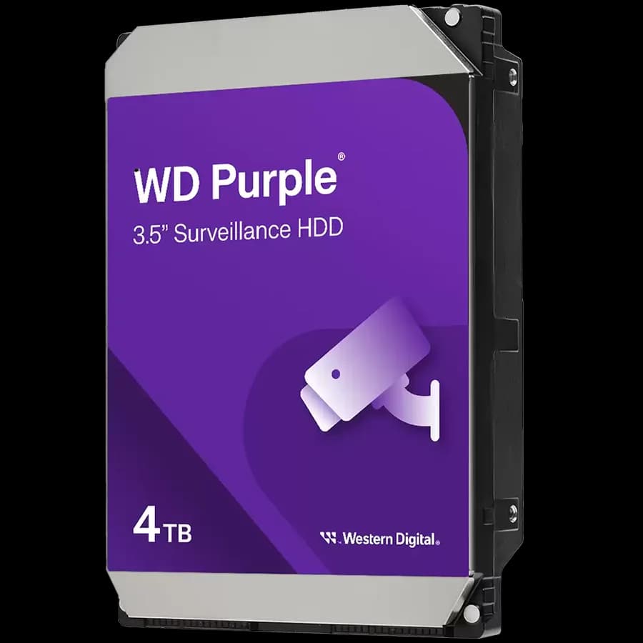 WD Purple 4TB CMR, 3.5'', 128MB, SATA 6Gbps