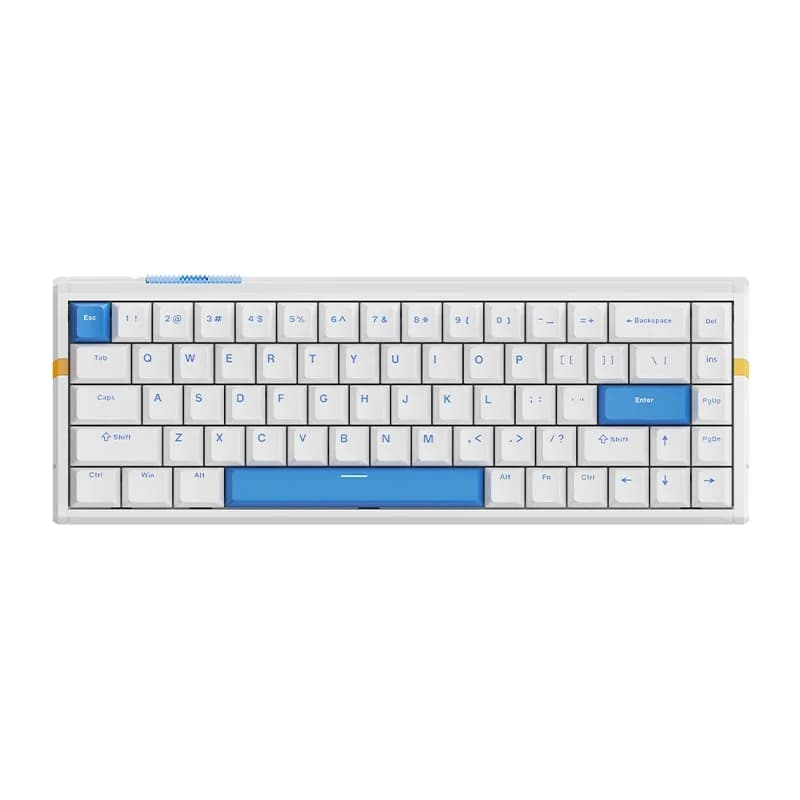 ATK професионална геймърска механична клавиатура Professional Gaming Mechanical Keyboard RS6 - 8K, Gateron Jade Pro Switches [Linear] - White