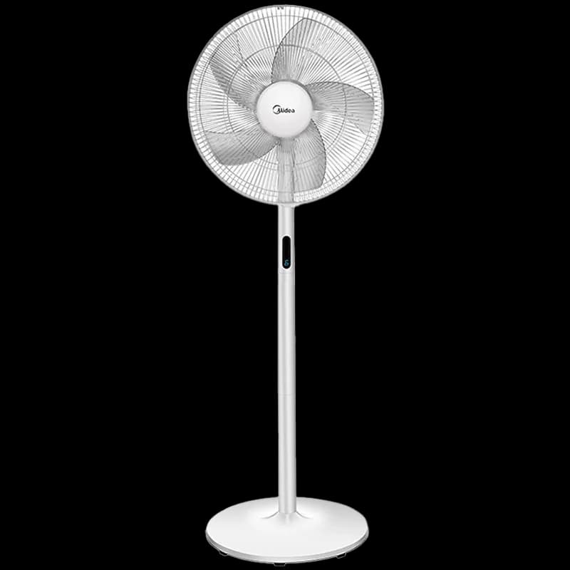 Stand fan, 48W, 40cm, 8 Speeds, 8H timer, LED display, electric control with remote, 3-in-1: Stand/Table/Table+Stand, control panel on rear motor cover, air flow: 41m³/min, noise level: 38-65 dB, Oscillation  85°, Tilting, 41m³/min, sleep mode