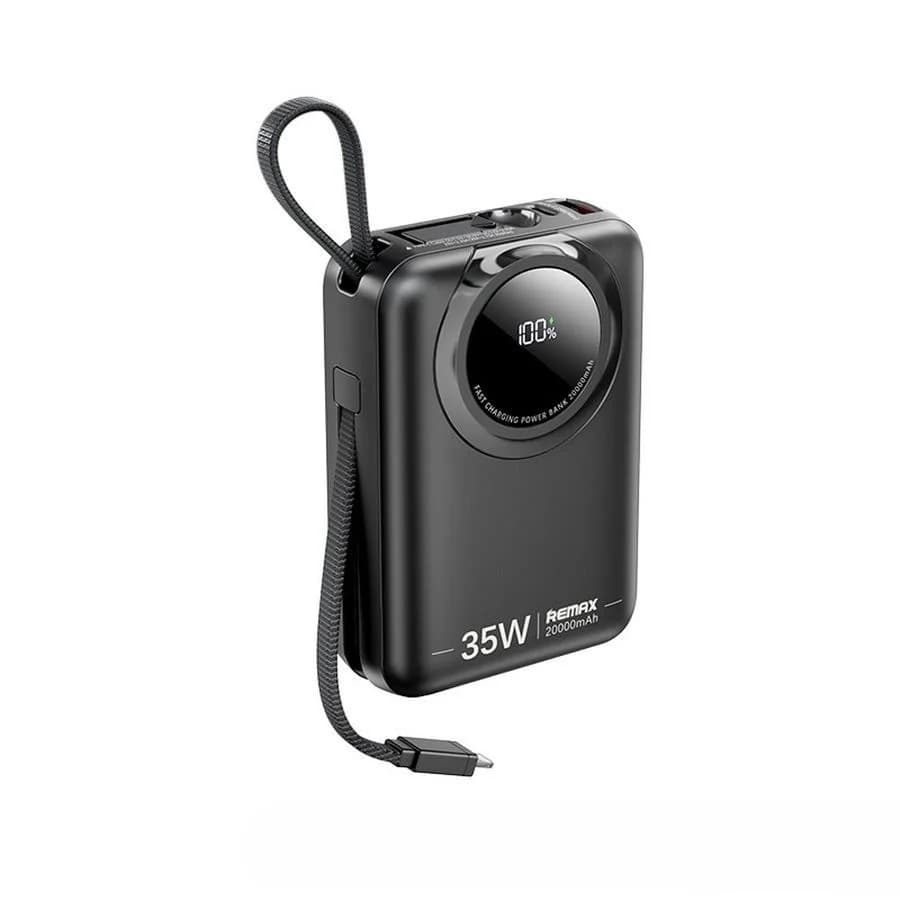 POWERBANK REMAX SCUBA SERIES 20000mAh RPP-73 35W WITH CABLES BLACK