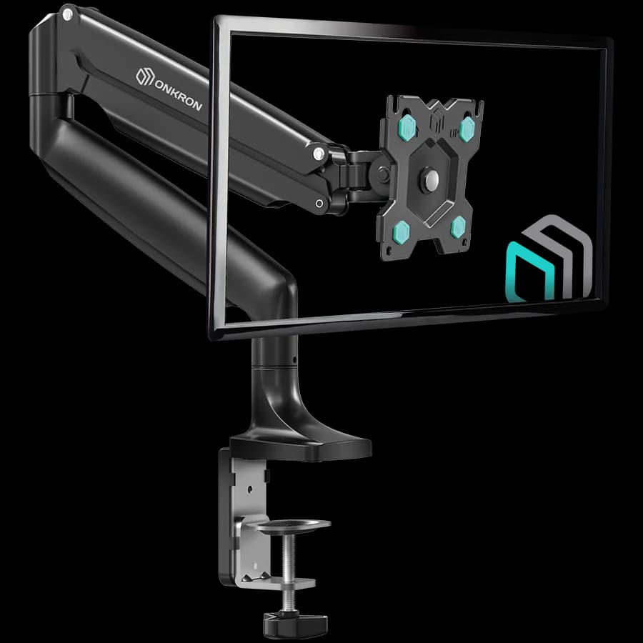 ONKRON Monitor Desk Mount for 13 to 32-Inch LED LCD Flat Monitors up to 9 kg, Black