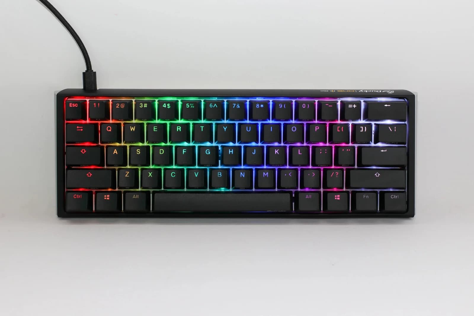 Ducky професионална геймърска механична клавиатура Professional Gaming Mechanical Keyboard One 3 Mini Classic - Cherry MX RGB Brown Switches [Tactile]