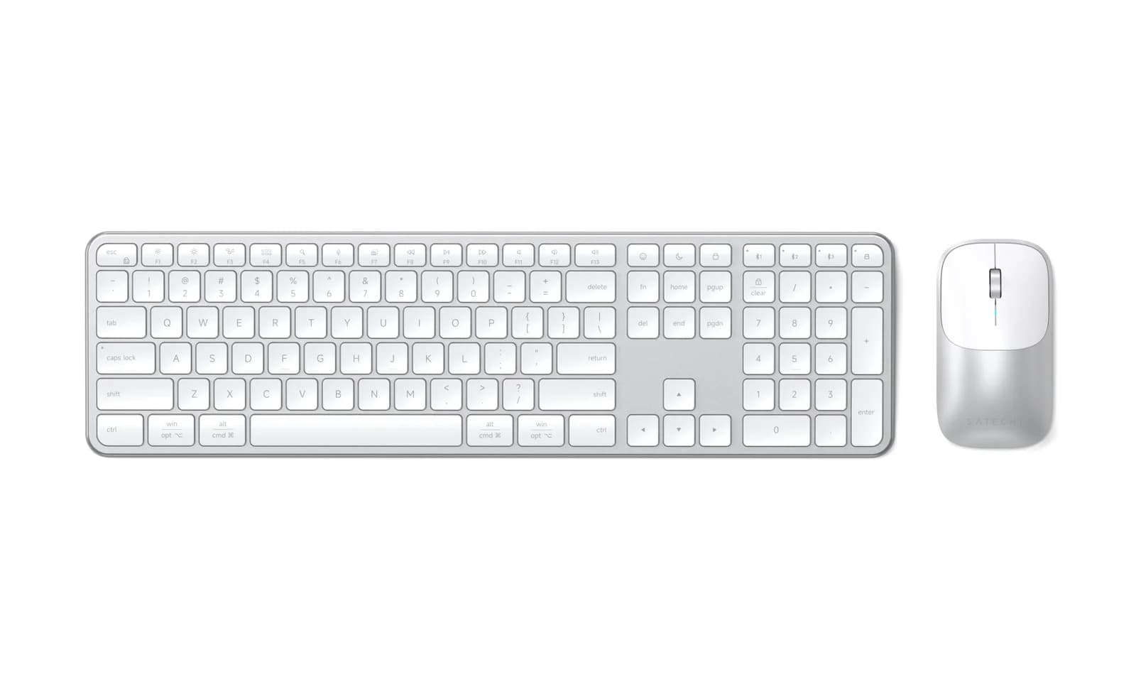 Satechi Slim CEX3 Wireless Combo (Keyboard and Mouse) - US English - Silver