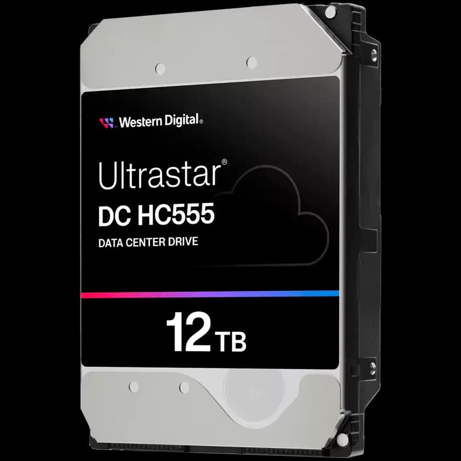 HDD Server WD Ultrastar DC HC555 12TB 512e SE, 3.5", 512MB, 7200 RPM, SATA, NP3, SKU: 0B48720