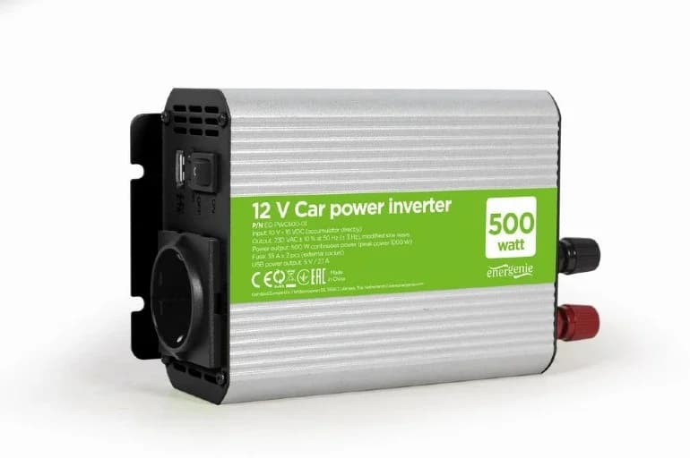 Gembird инвертор за автомобил Car power inverter - EG-PWC500-01 - 500W, USB-A