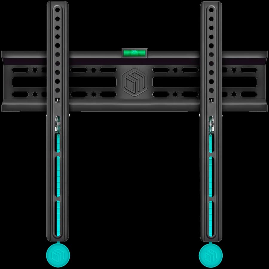 ONKRON Fixed TV Wall Mount for 32 to 65-inch Flat Panel TVs Digital Panels 50 kg, Black