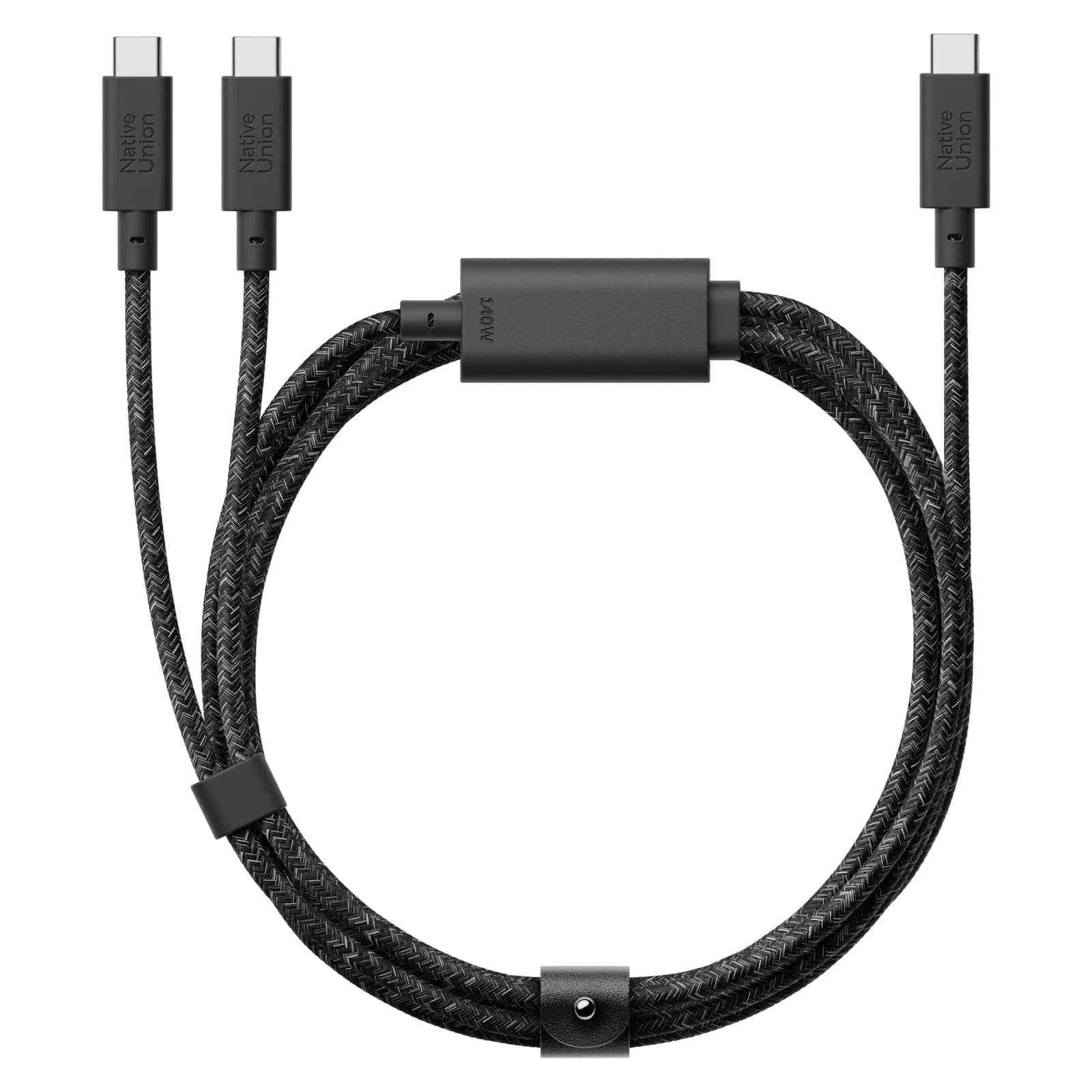 Native Union Belt Cable 2-in-1 USB-C to USB-C and USB-C Cable (140W) - Cosmos