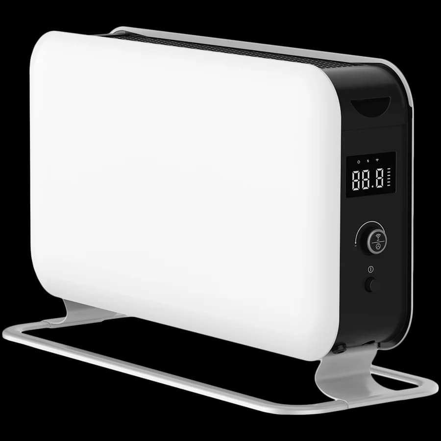 Mill WiFI Gen. 3 1500W portable convection heater, LED display, steel fronts, alu feet, x aluminum heating element, thermostat: Millheat APP + WiFi + Bluetooth. 1 effect level: 1500W