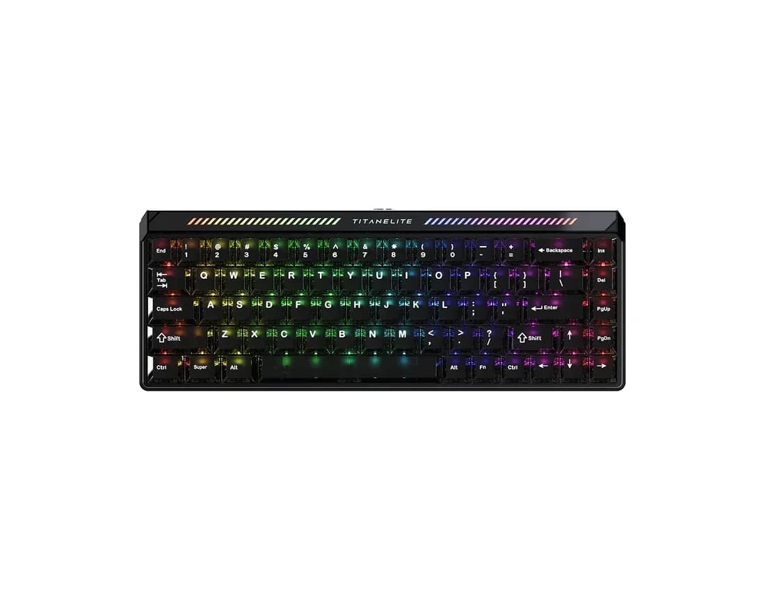 Madlions професионална геймърска механична клавиатура Professional Gaming Mechanical Keyboard TITAN 68 TURBO - 8K, Magnetic Fuguang Switches (English US), Blac