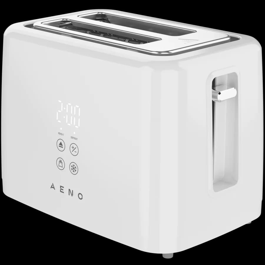 AENO TS2W Electric Toaster, 780-930W, Digital Display, 7 Levels, White