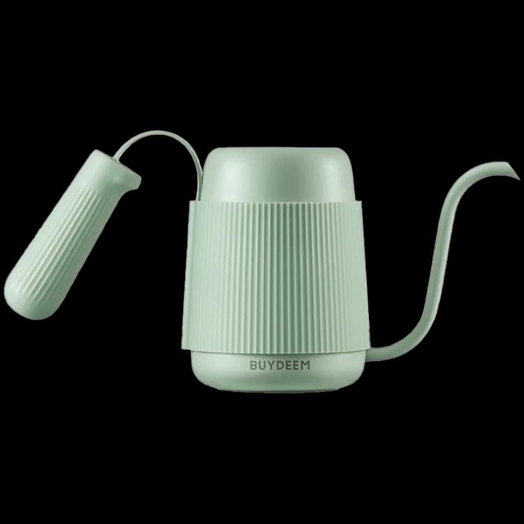 BUYDEEM Gooseneck Pour Over Coffee Kettle, model CD2006, color Cozy Greenish