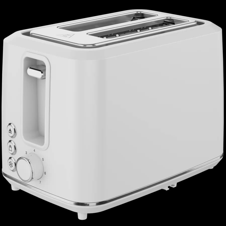 AENO TS1W Electric Toaster, 920-1080W, 2 Slots, 7 Levels, White