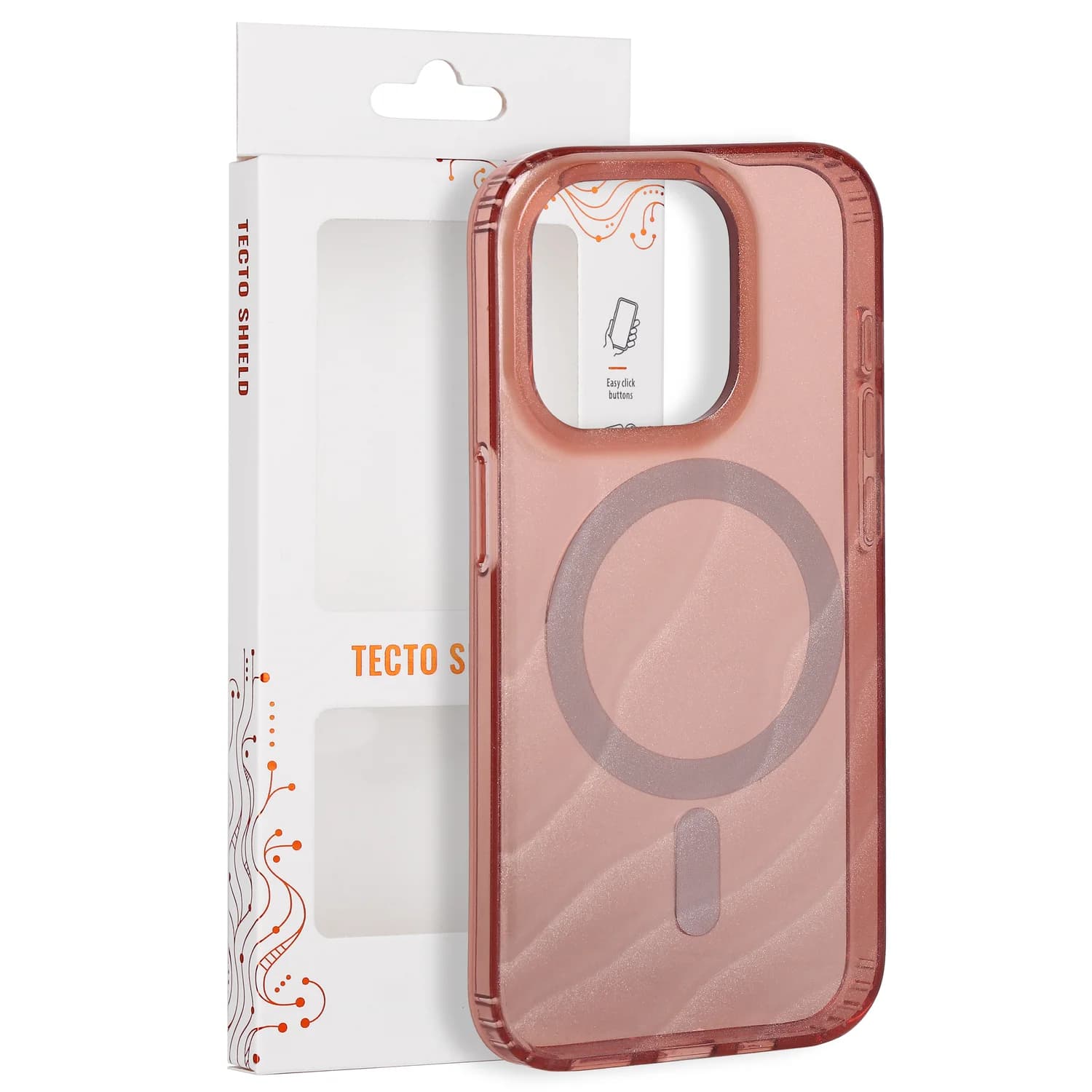 Tecto Shield Desert Mag case for iPhone 15 Pro 6,1" terracota