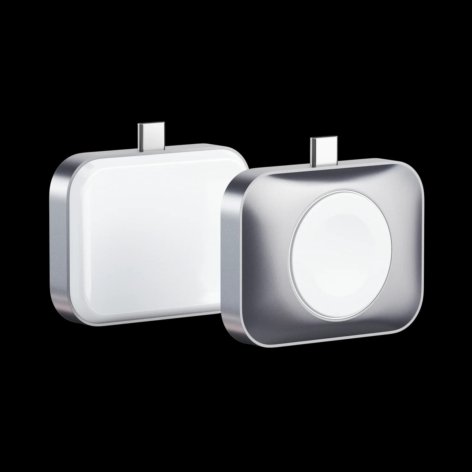 Satechi USB-C 2 in 1 Wireless charging dock for Apple watch and Airpods - Silver