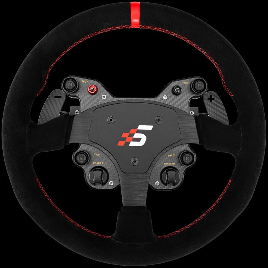 SIMAGIC GT1 Round Steering Wheel, Shifter Paddles, Suede| QR70 Included. S210