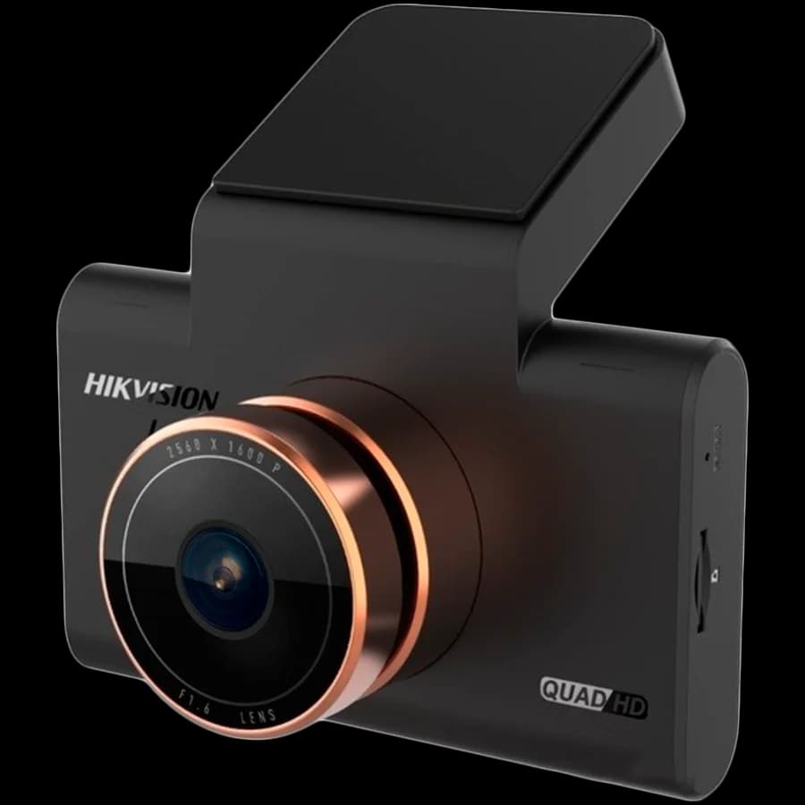 Hikvision FHD Dashcam C6 Pro, OS 05A20, 30 fps@1600P, H265, FOV 106°, 3" IPS screen, GPS, ADAS supported, micro SD up to 256 GB, built-in MIC and speaker, Wi-Fi, G-sensor, mini USB, 3.8m cable.