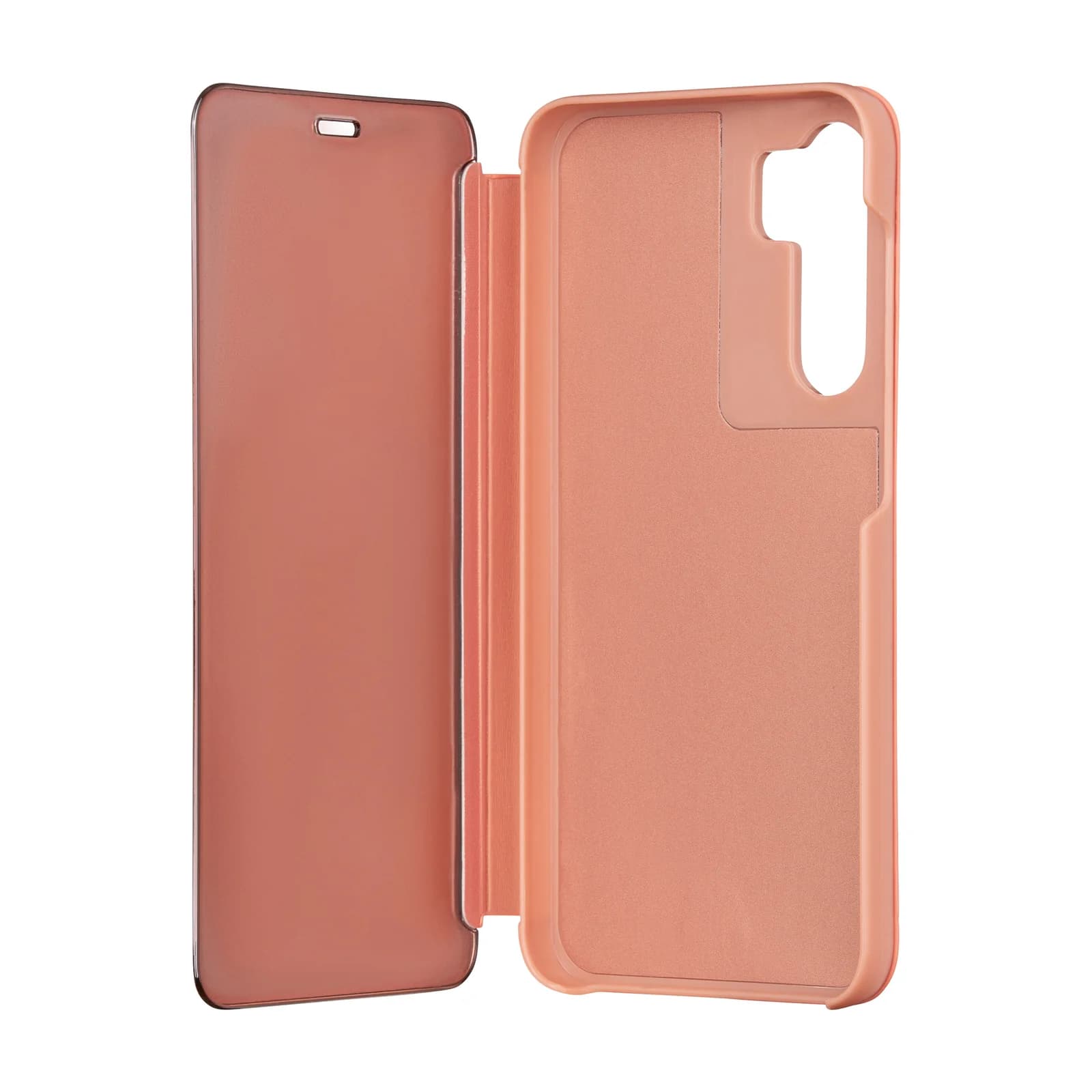 Fold Mirror View Case for Samsung Galaxy S23 FE pink