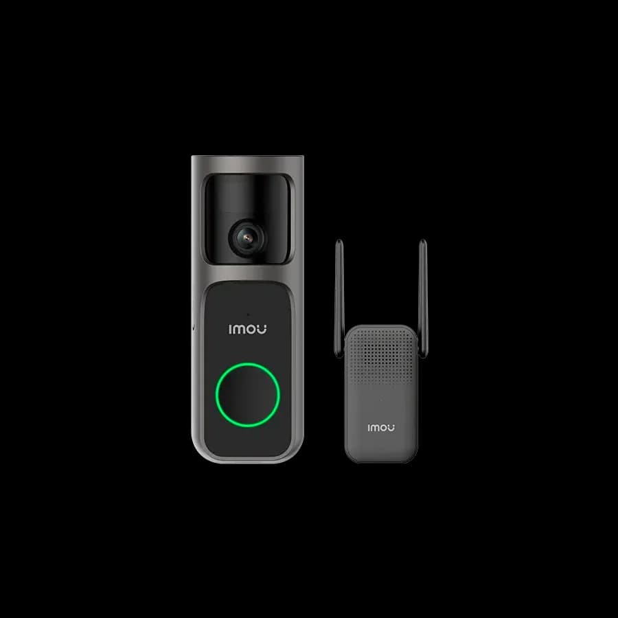 Imou 4MP Wi-Fi Doorbell 3 Kit, QHD, 5000mAh rechargable battery, 180 wide-angle view, night vision 5m, Mic and Speaker, 8x Digital Zoom, PIR Motion / AI Human Detection, USB-C, Chime works as Wi-Fi extender, Weatherproof