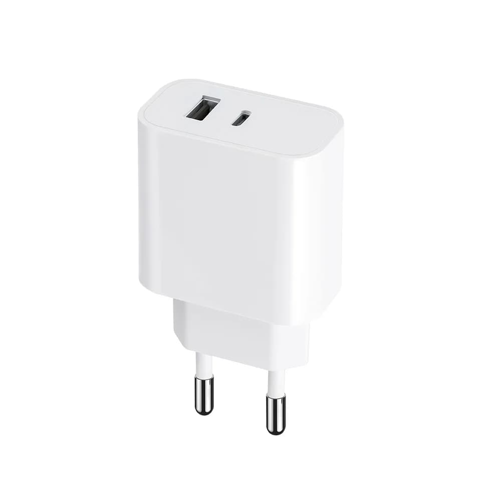 Maxlife MXTC-06-30AC PD QC charger 1x USB-C 1x USB 30W white