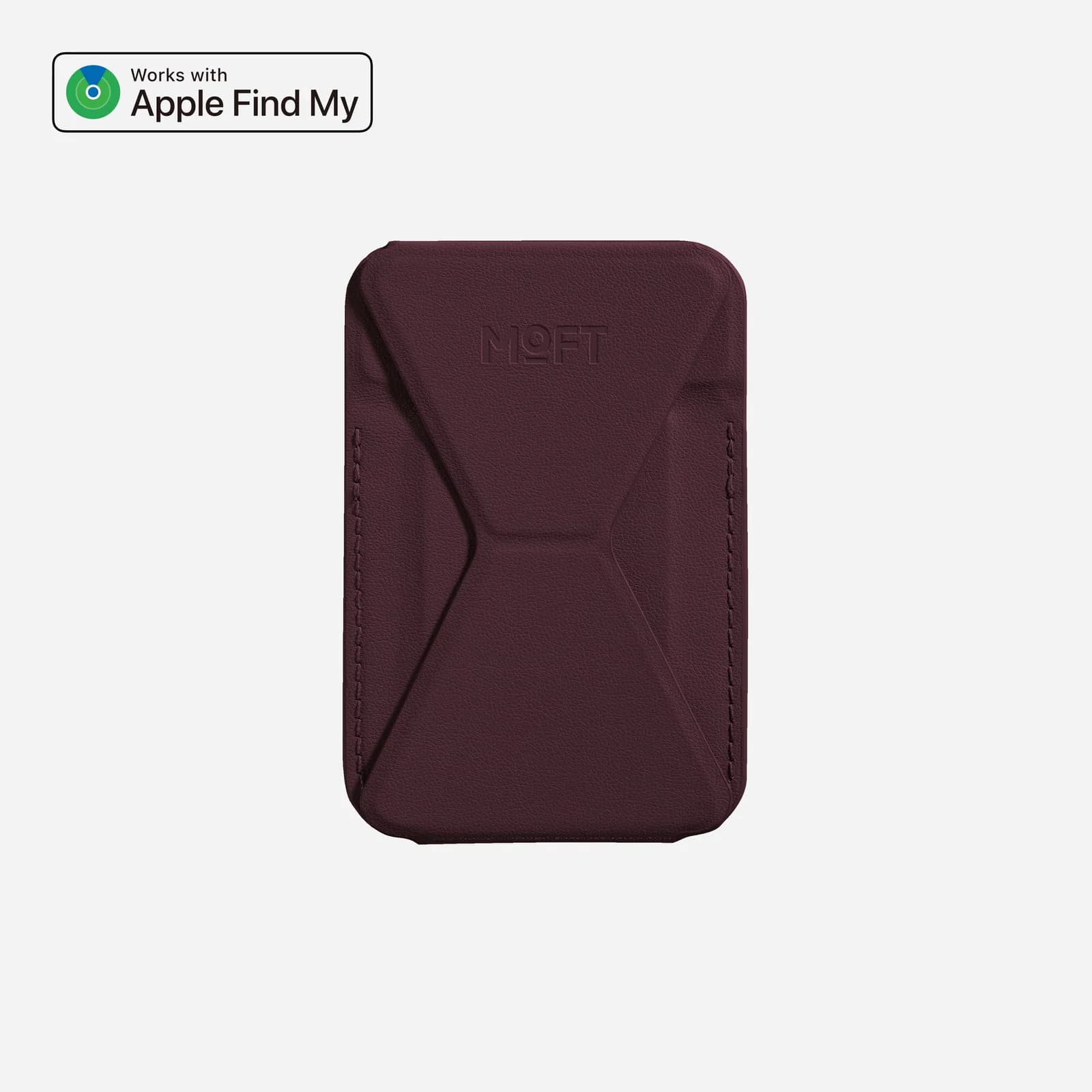 MOFT Trackable Wallet Stand (2 cards) - Cheery Lacquer
