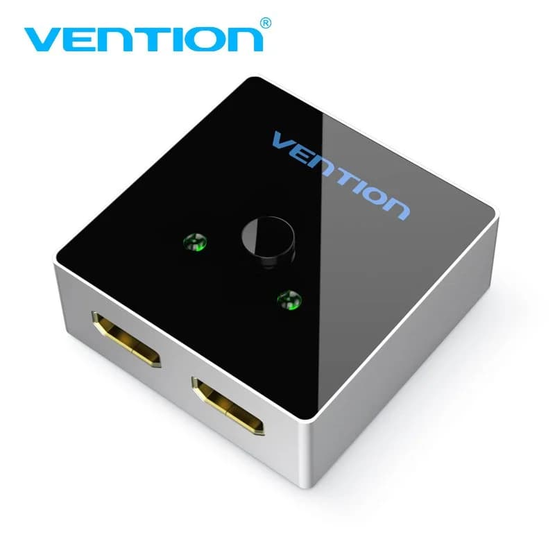 Vention Разклонител превключвател HDMI 2.0 Switcher/Splitter 2-Port Bi-Direction - Grey Aluminium - AFLH0