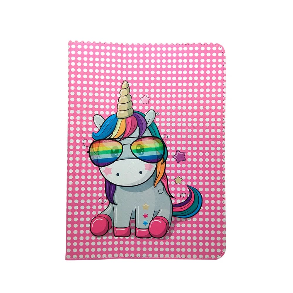 Universal case Rainbow Unicorn for tablet 9-11''(L27 x W20 cm)