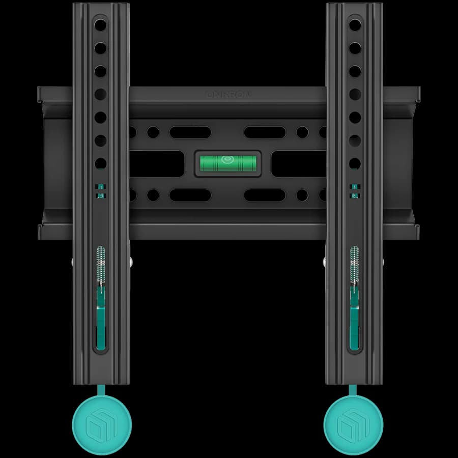 ONKRON Fixed TV Wall Mount for 17 to 43-inch Flat Panel TVs Digital Panels 30 kg, Black