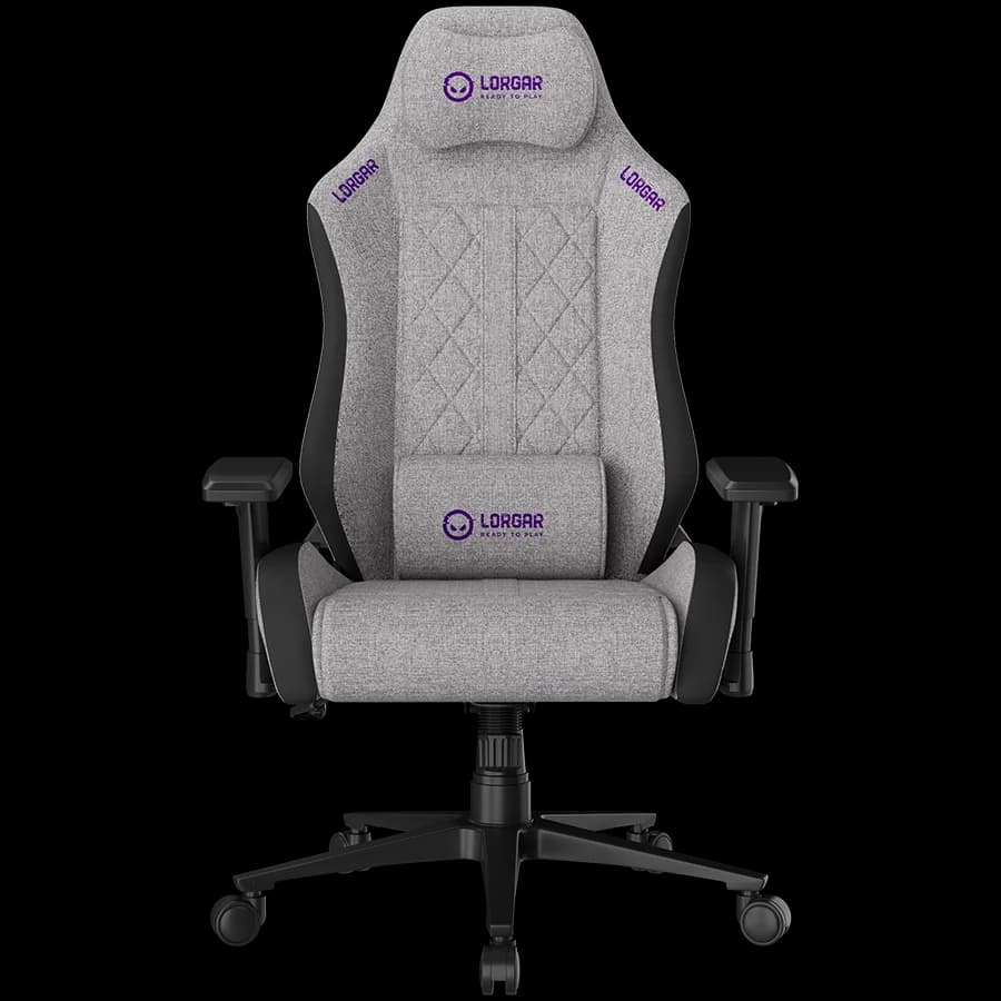 LORGAR CHA41, Ergonomic Gaming Chair Advanced, premium anti-stain fabric, Grey