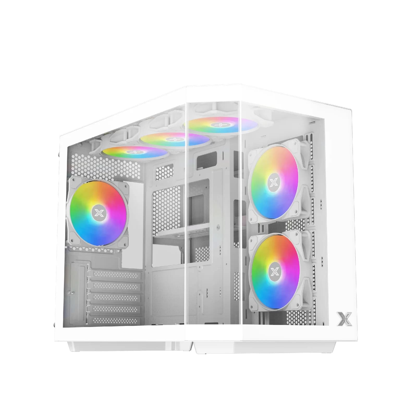 Xigmatek кутия Case mATX - Cubi M Arctic - 6 ARGB Fans