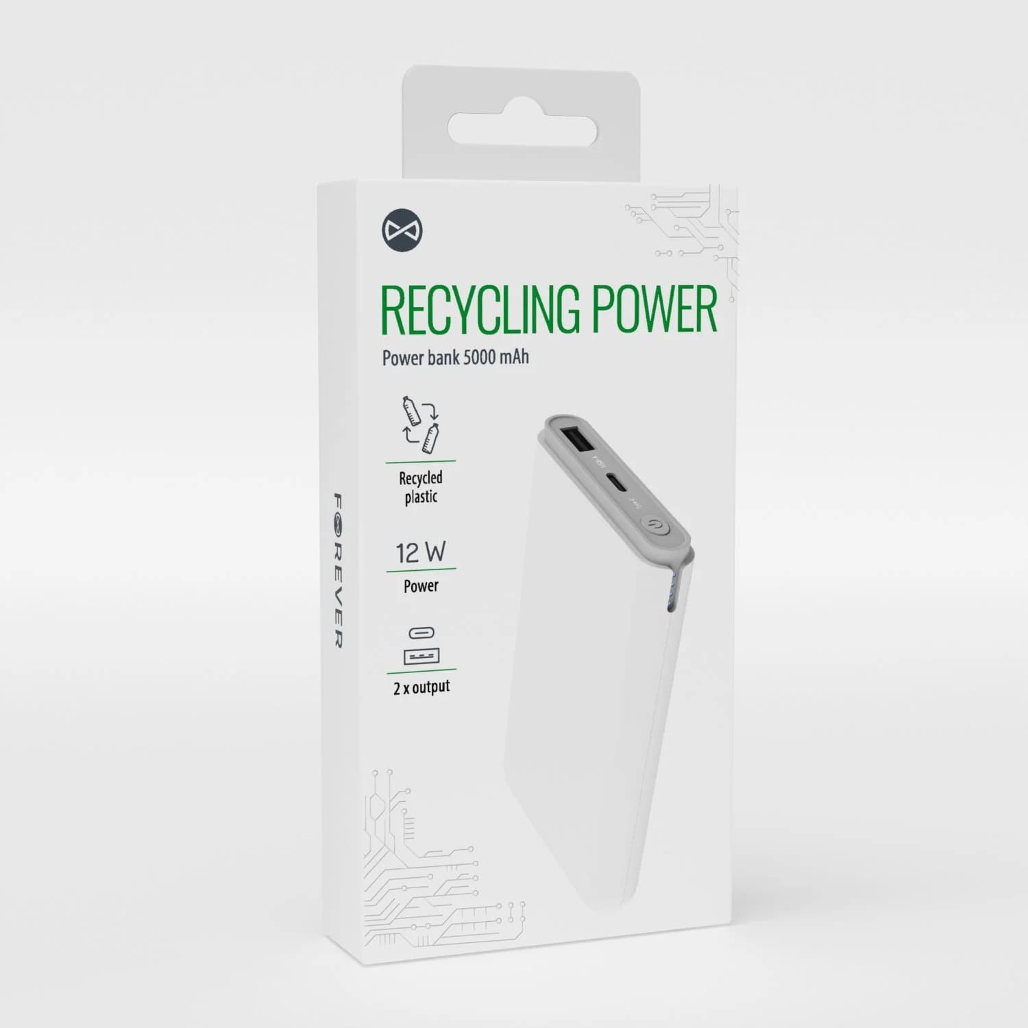 Forever recycling power bank 5000 mAh RPB-05-18,5