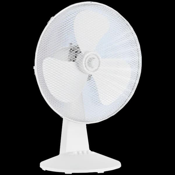 Table fan, 40W, 40cm, 3 speeds, mechanical, noise level: 50-60 dB, Oscillation  80°, Tilting +24° -12°