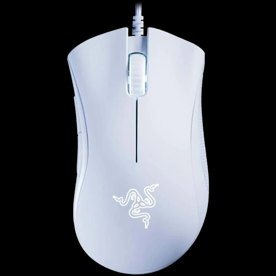 RAZER DeathAdder Essential White Gaming Mouse, 6400 DPI