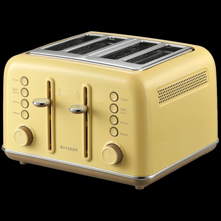 BUYDEEM 4 Slice Toaster, model DT640E, color Mellow Yellow, EU