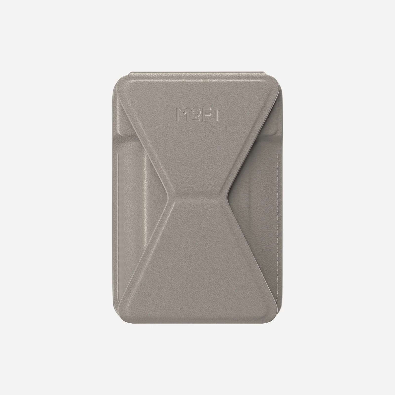 MOFT Snap-on Phone Stand & Wallet AERA (3 cards) - Taupe