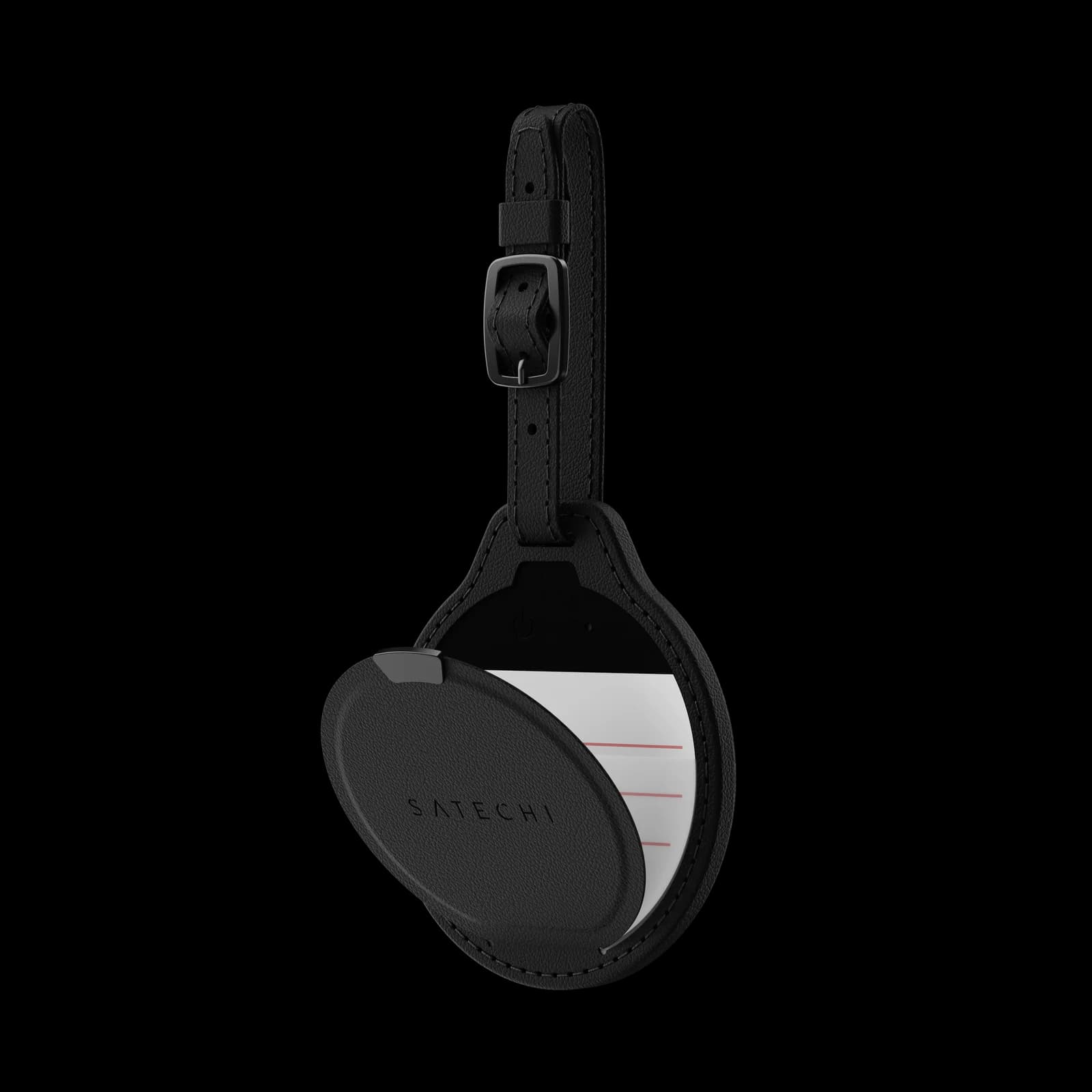 Satechi Vegan-Leather FindAll Luggage Tag - Black