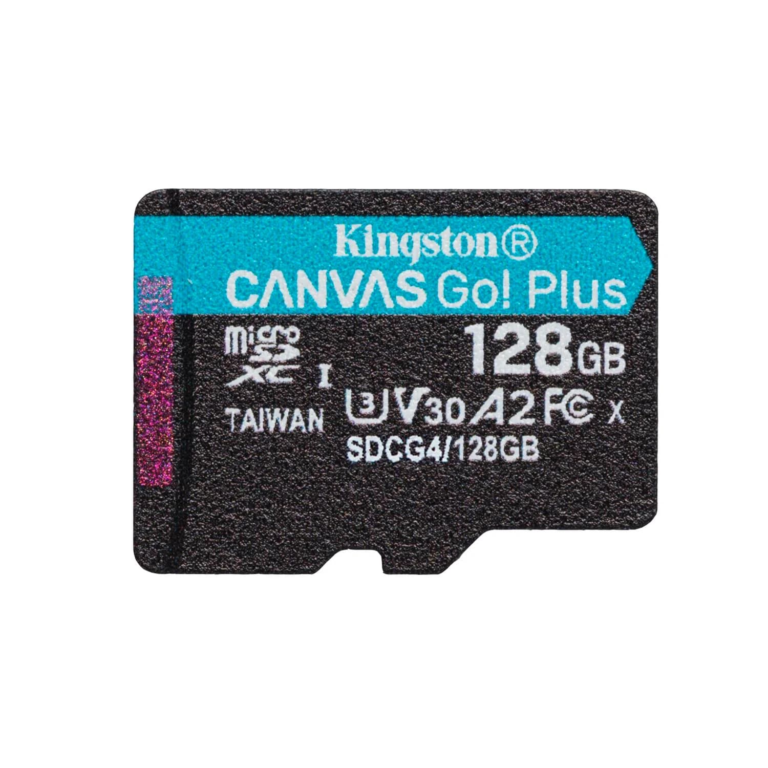 Kingston memory card 128GB microSDXC Canvas Go Plus Gen4 200MB/s A2 U3 V30 + adapter