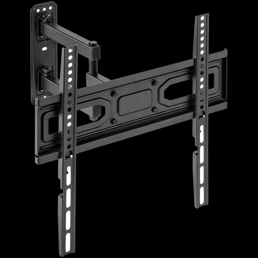 Free-tilt design: simplifies adjustment for better visibility and reduced glareSwivel mechanism provides maximum viewing flexibilitySpirit level ensures perfect positioningConvenient cable holder. 32-55". Max 35kg.