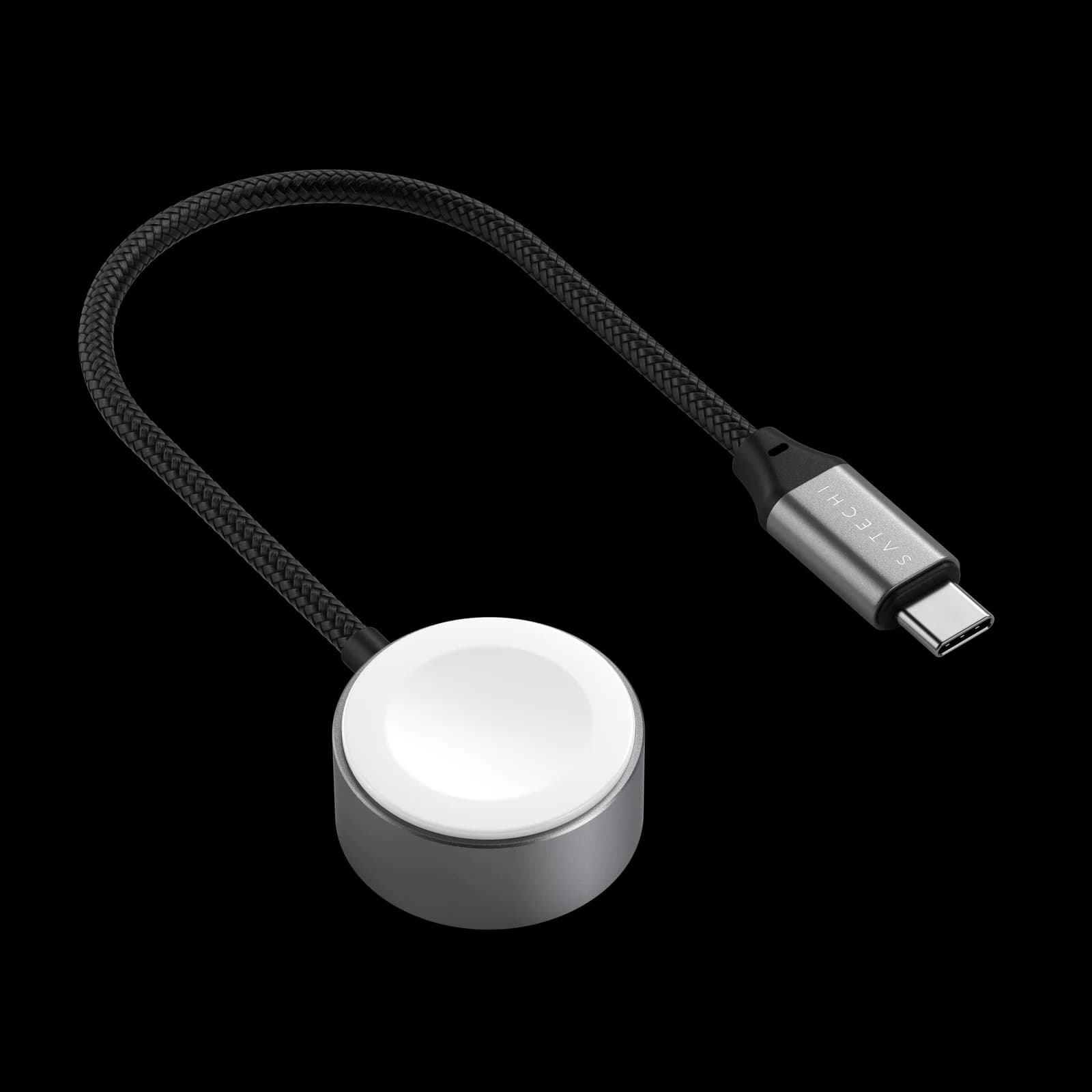 Satechi USB-C Magnetic Fast-Charging Cable for Apple Watch - Space Gray