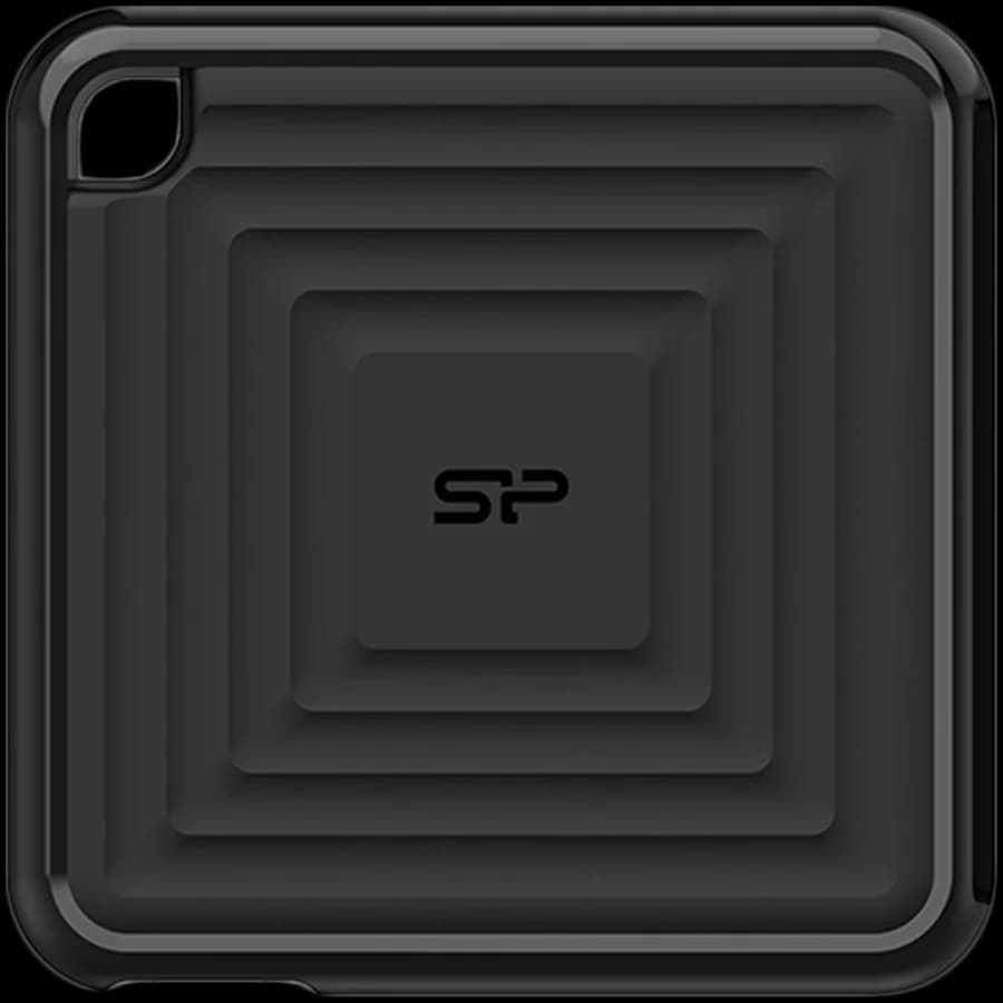 Silicon Power PC60 256GB Portable SSD SATAIII USB 3.2 Gen2 (Type-C) Portable SSD, R/W: up to 540MB/s; 500MB/s, Black