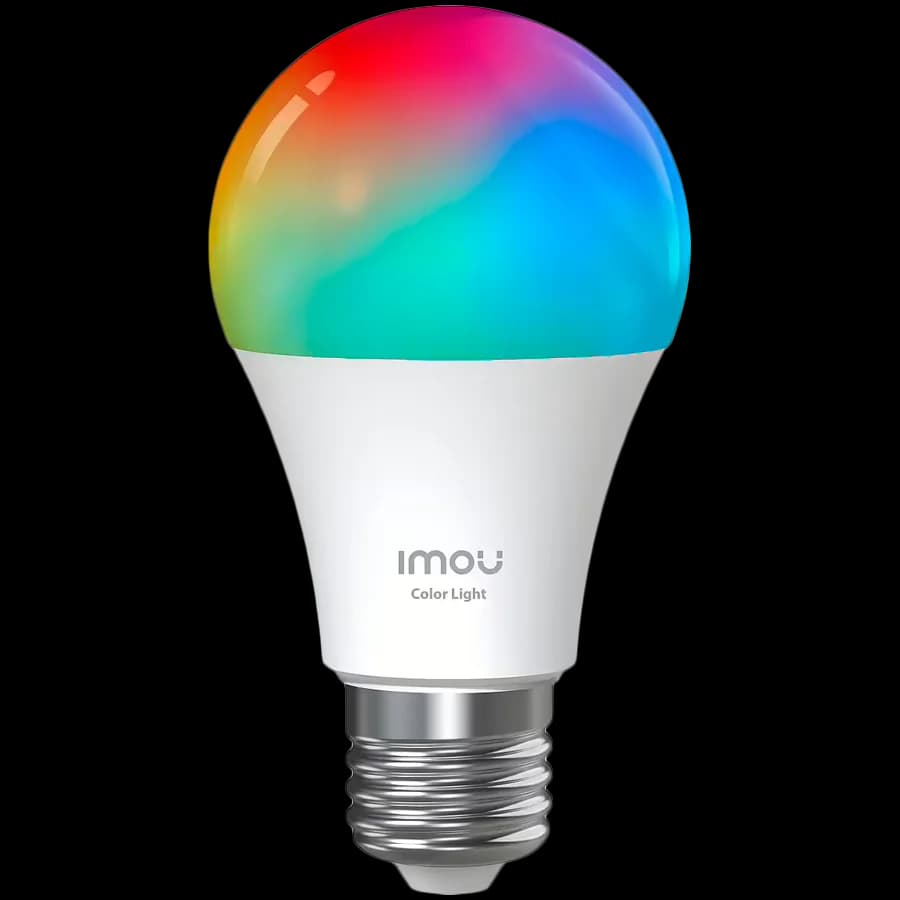 Imou CL2B Smart multicolor LED bulb, E27, 9W, Correlated Color Temperature 2700-6500K, 16 million colors, 2.4G Wi-Fi, supports Matter protocol.