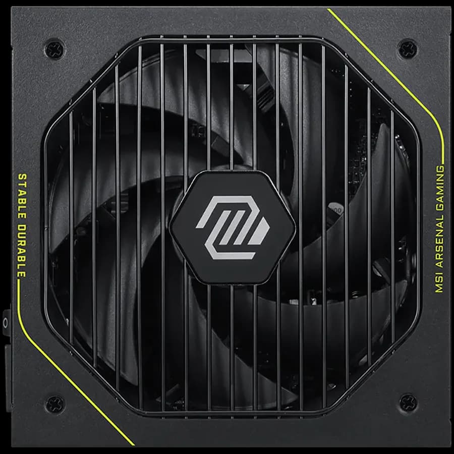 MSI MAG A1000PLS PCIE5, 1000W, 80 Plus Platinum, Fully Modular, ATX 3.1, 135mm Fluid Dynamic Bearing Fan