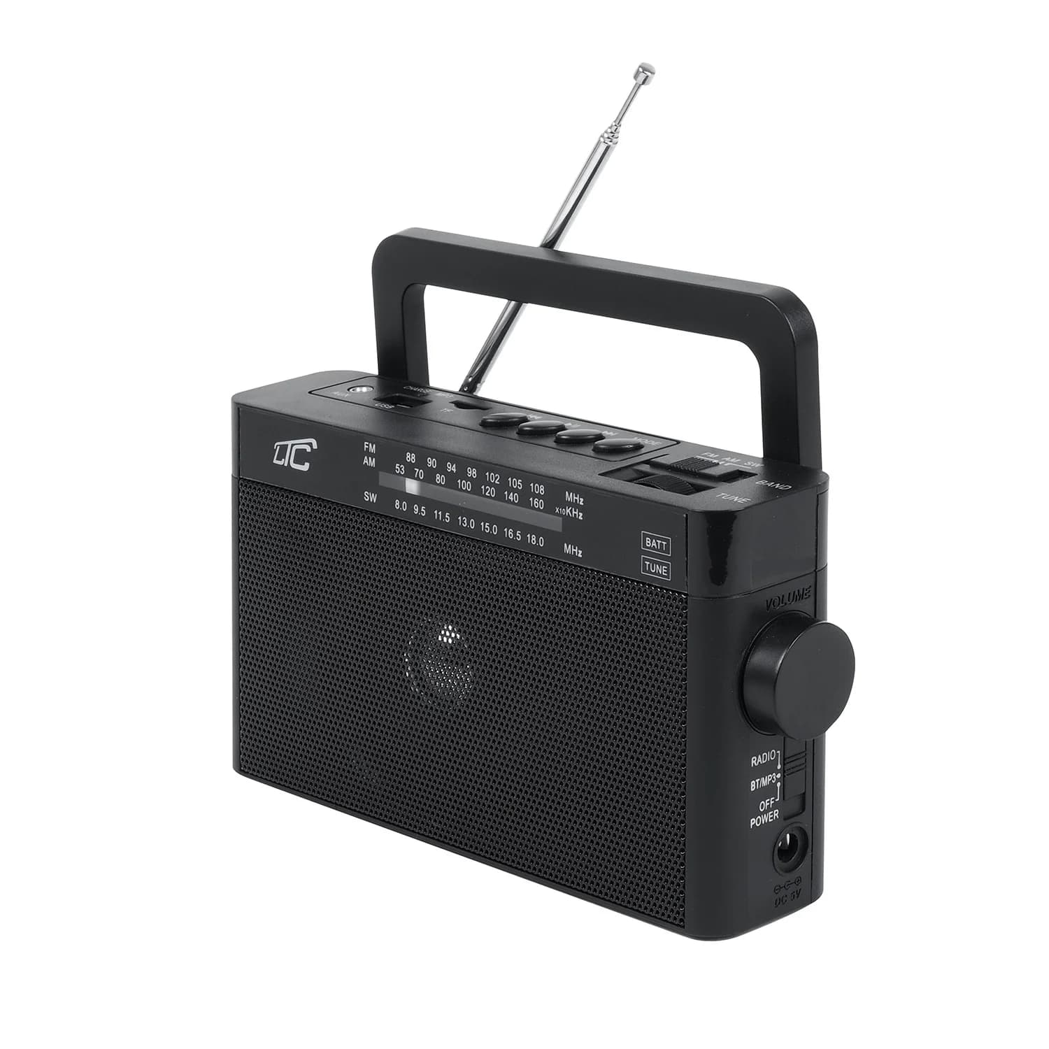 LTC portable radio SONA, Bluetooth, USB, TF, black
