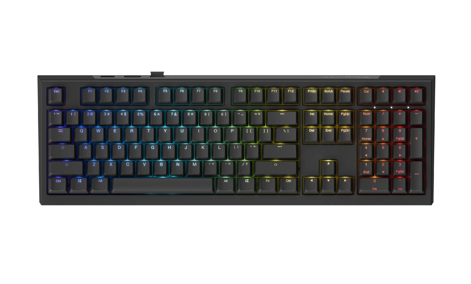 Ducky професионална геймърска механична клавиатура Professional Gaming Mechanical Keyboard One X Wireless Black - Ducky AI Switches [Linear]